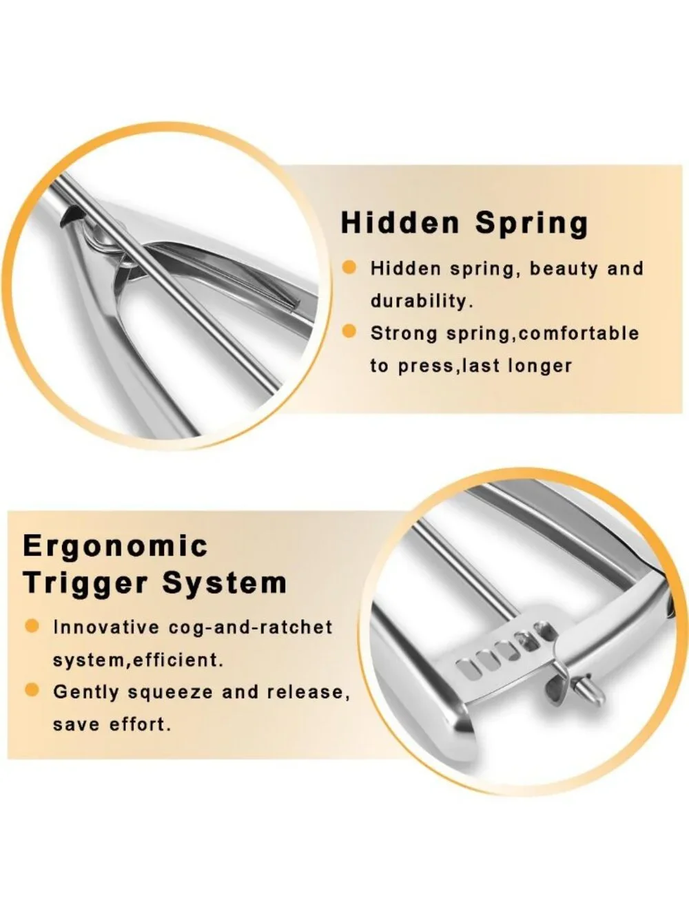 Versatile Cookie Scoop Set - 3 Sizes for Baking, Heavy-Duty Stainless Steel, Ice